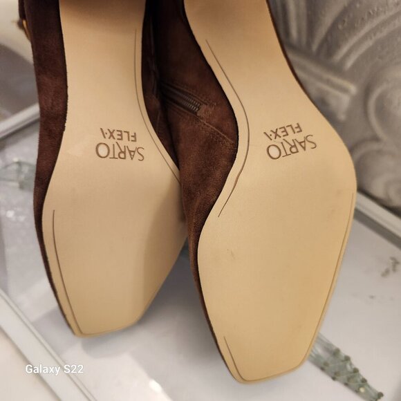 Sarto by Franco Sarto "Flexa" Elia O-Ring Suede Leather Booties. NIB. Size 11 - Picture 13 of 13